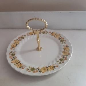 Chantilly by Myott  ironstone wareCake Stand cake/snack plate Made in England